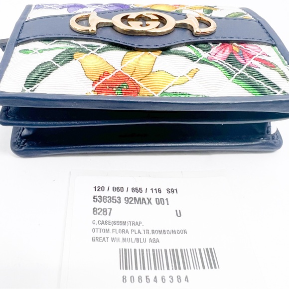 GUCCI Zumi Flora Compact Card Holder Flora Print Compact Wallet😳🔥🔥 - Picture 5 of 15